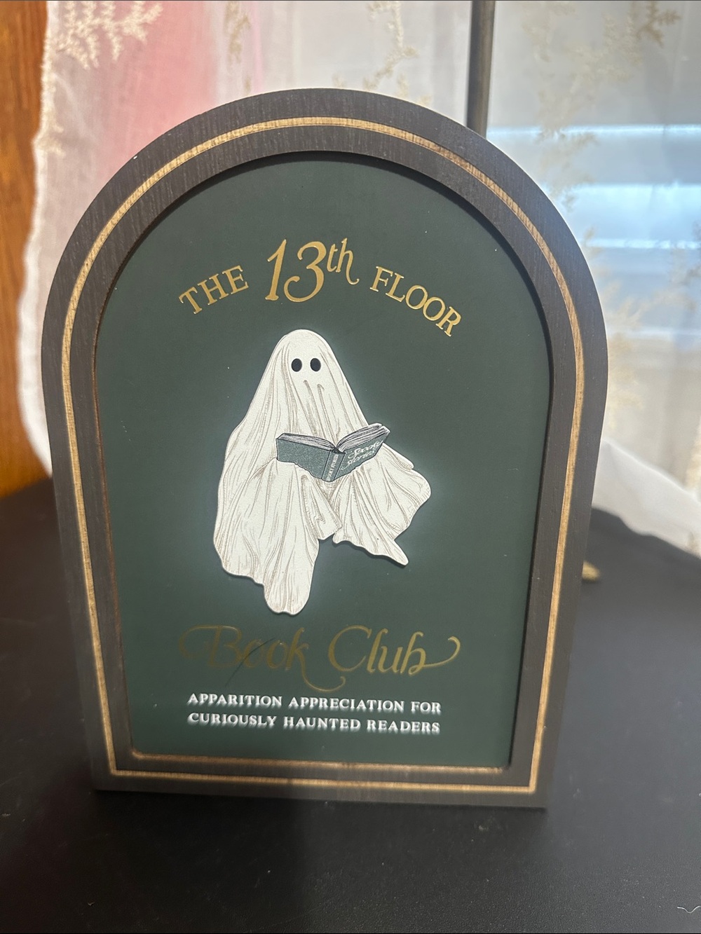 Eccolo Halloween ghost book club table decor